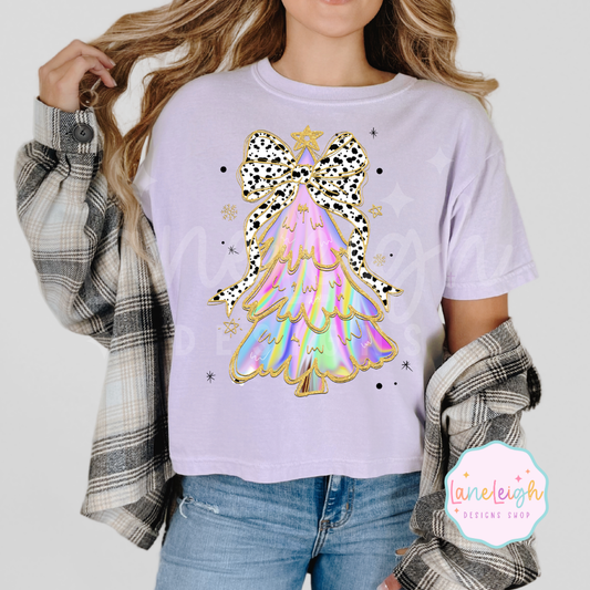 Iridescent Bow Tee