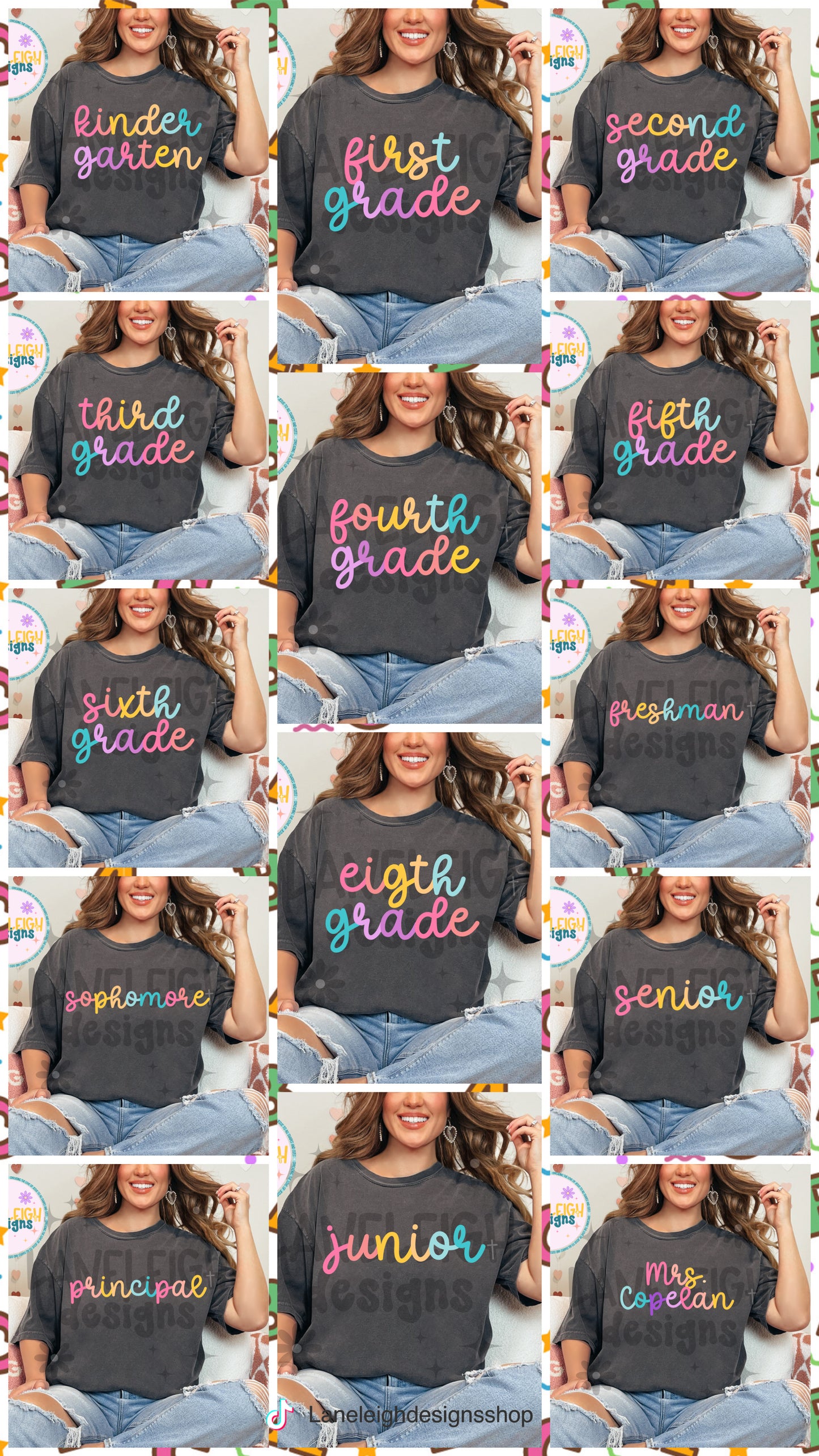 Colors of the Rainbow School Tee