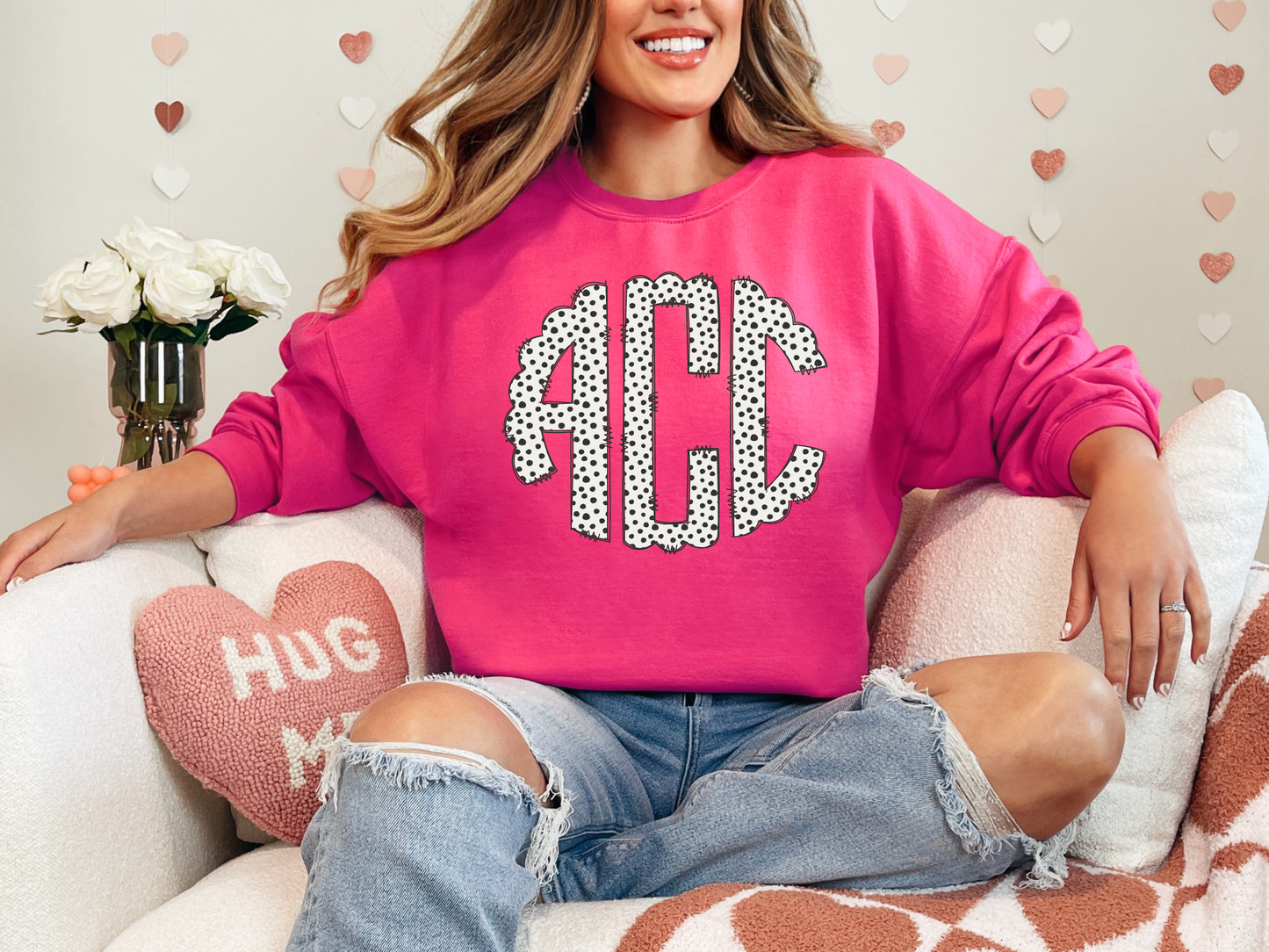 Polka Dot Monogram Tee