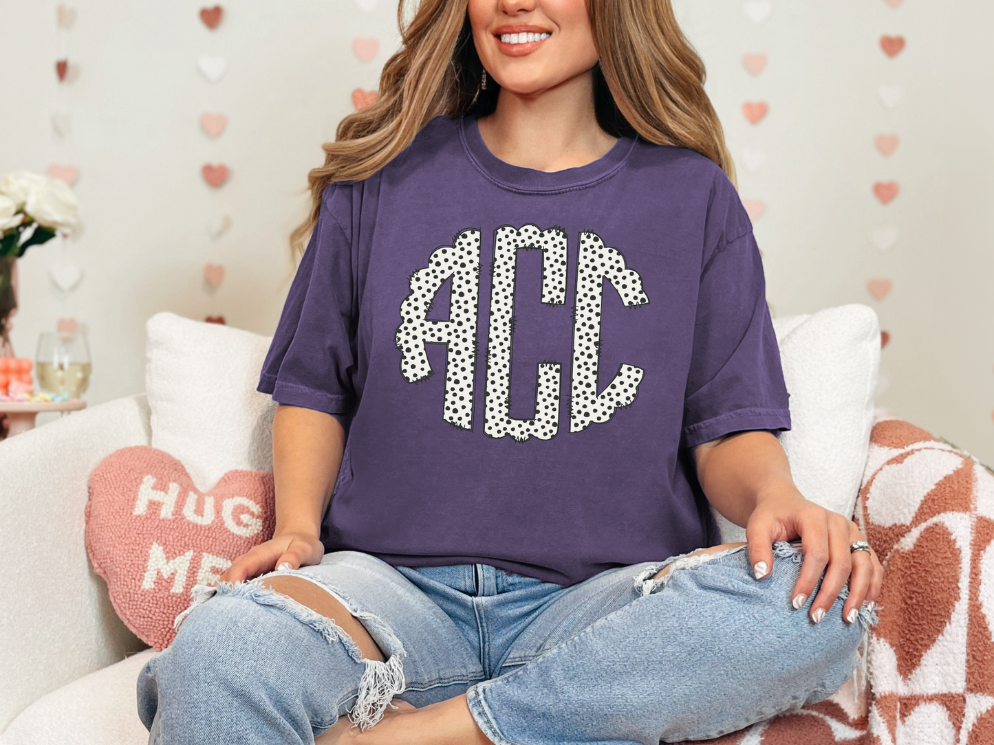 Polka Dot Monogram Tee